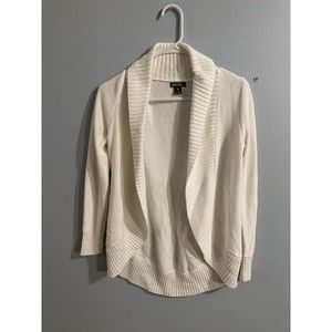 Eddie Bauer White Cardigan Womens Size xs